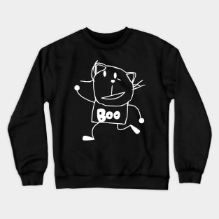 Bad Dream Cat (Black) Crewneck Sweatshirt